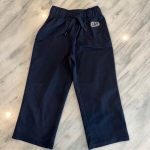 GAP‎ Kids 4-5/XS Navy Blue Track Pants Activewear Drawstring Side Stripe